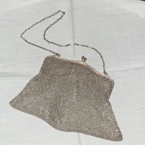 Antique Silver Mesh Purse